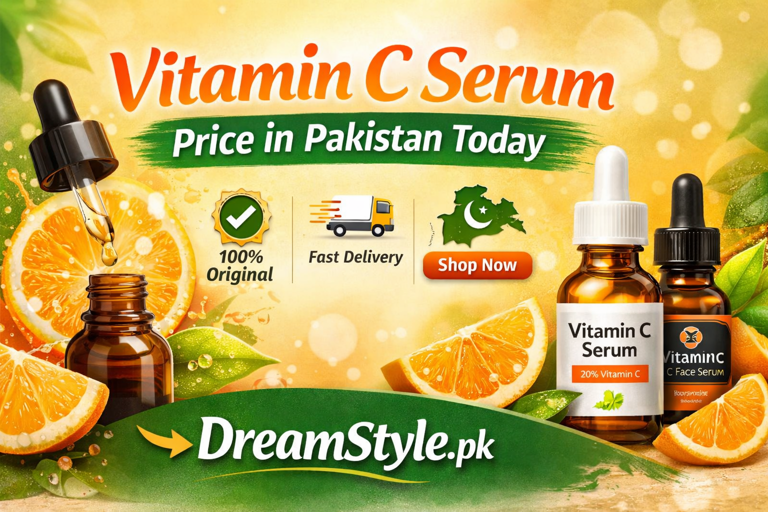 Vitamin C Serum Price in Pakistan Today | Fast Delivery by DreamStyle.pk